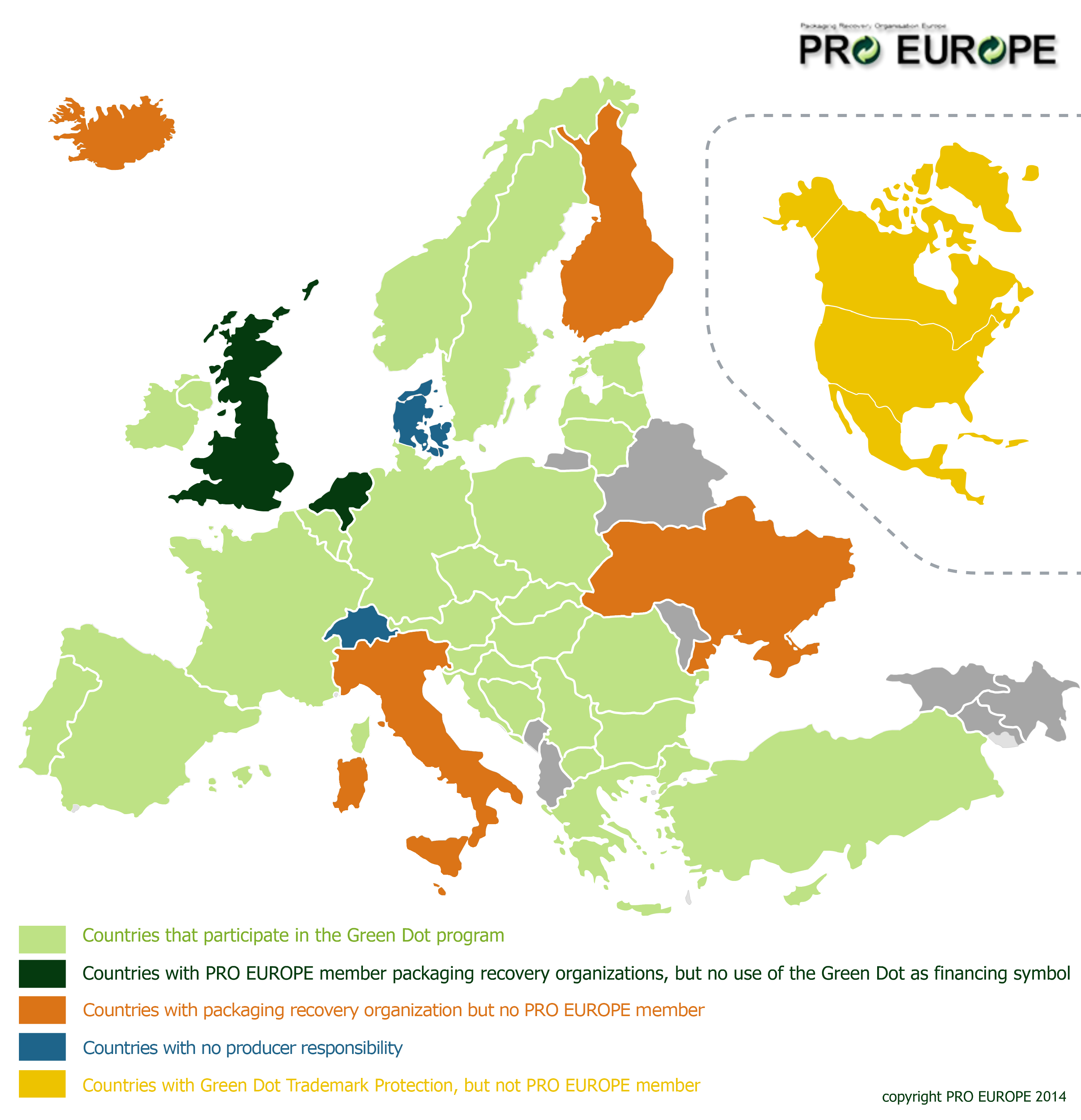 PRO Europe map